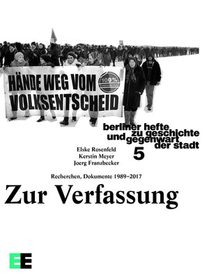 cover image of Zur Verfassung. Recherchen, Dokumente 1989–2017